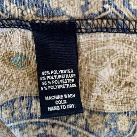 BLUE Saks Fifth Avenue Colorful Sleeveless Ikat Print Blouse - Picture 6 of 6